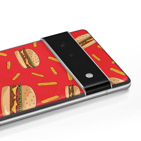 Burgers and Fries Google Pixel 6 Skin